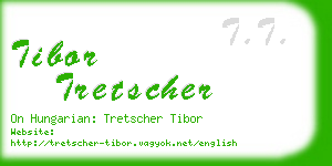 tibor tretscher business card